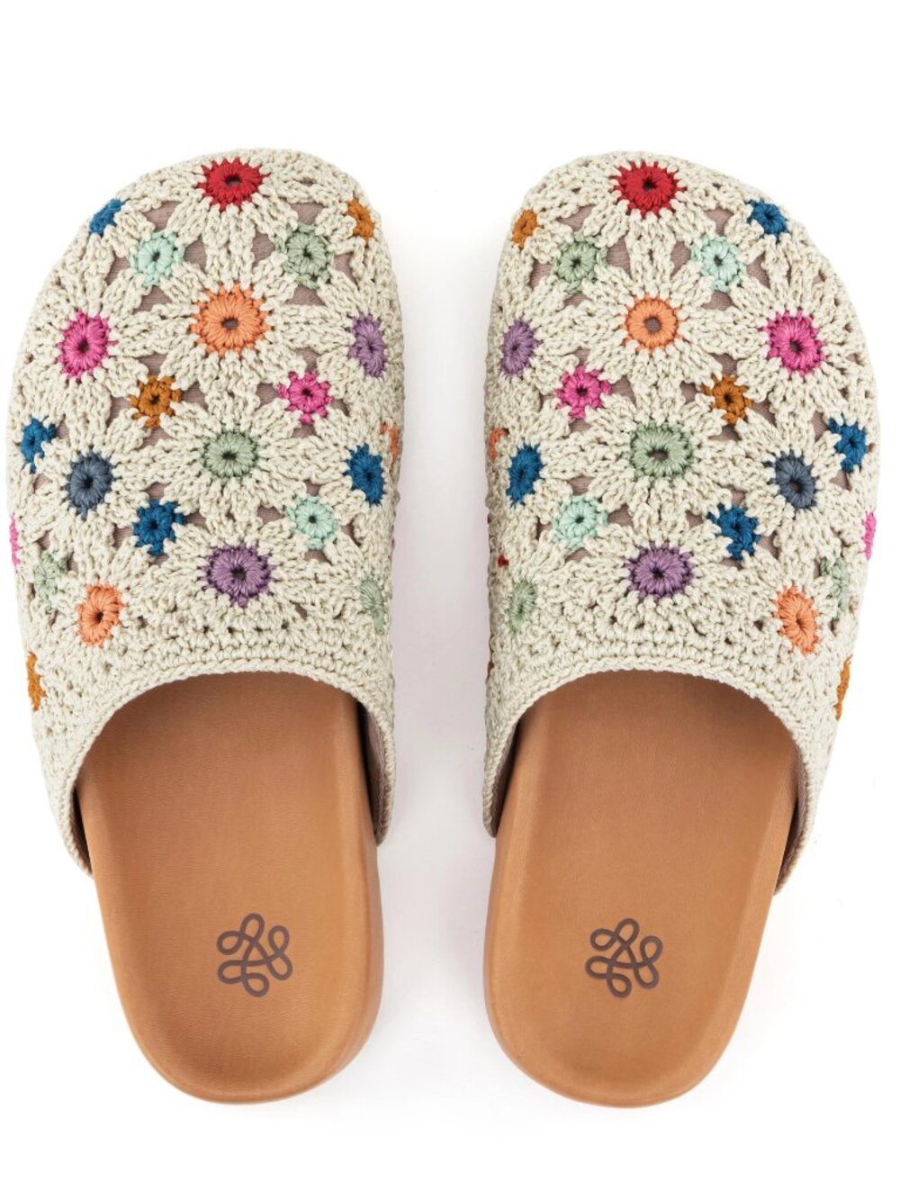 THE SAK Bolinas Clogs With Leather Footbed Multi Flower